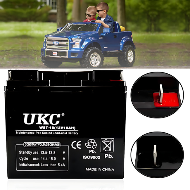 Акумулятор компактний олив'яно-кислотний UKC 12V/18A, гелевий АКБ