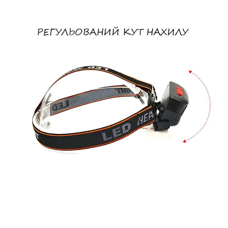 Налобный фонарь BL 203, аккумуляторный светодиодный фонарик, COB, USB зарядка, 3 режима работы фото - 4
