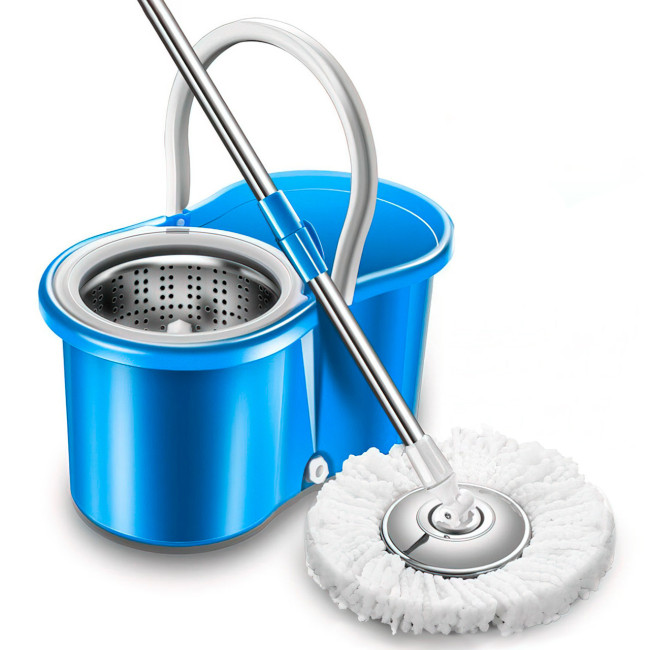 Швабра з відром Spin MOP 360 з турбо-віджимом, телескопічна ручка, різні кольори