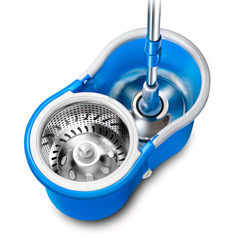 Швабра з відром Spin MOP 360 з турбо-віджимом, телескопічна ручка, різні кольори фото - 2