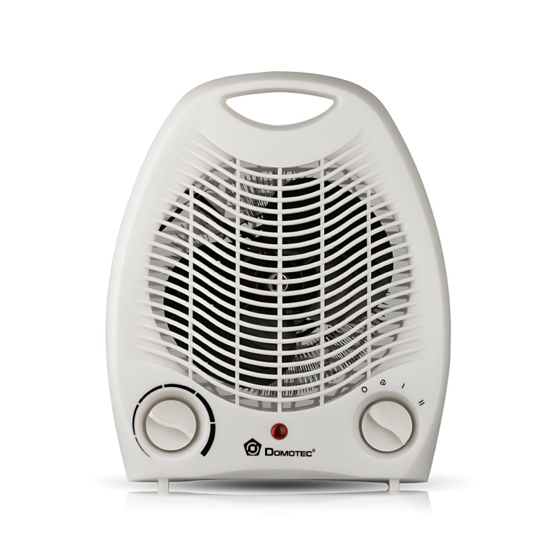 Тепловентилятор-дуйка Domotec MS-5901, 2000 Вт, 3 режима, защита от перегрева, терморегулятор, компактный обогреватель, белый фото - 2