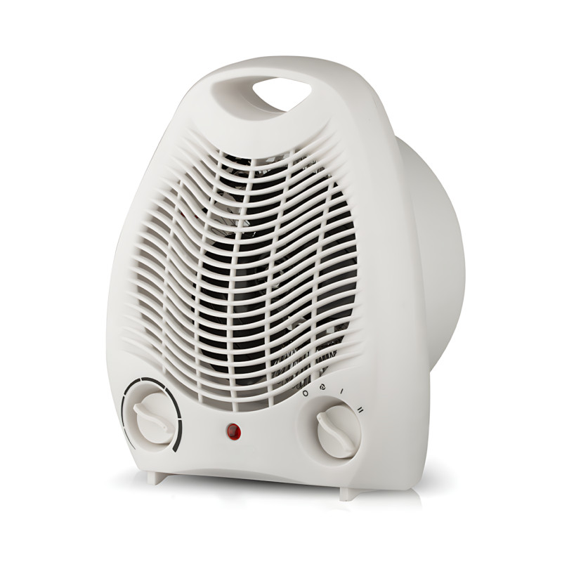 Тепловентилятор-дуйка Domotec MS-5901, 2000 Вт, 3 режима, защита от перегрева, терморегулятор, компактный обогреватель, белый фото - 3