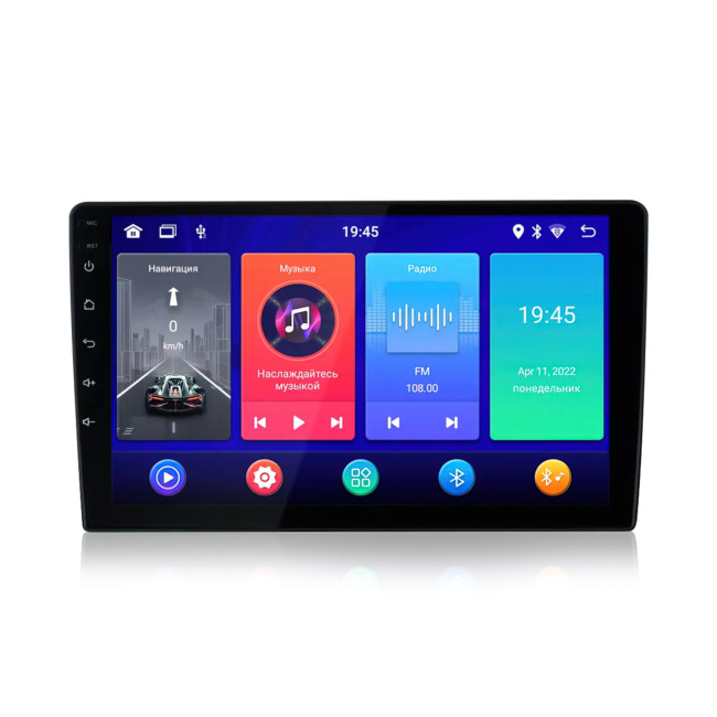 Автомагнитола 9113А, 9", 2DIN, GPS, Android 13, Wi-Fi, Bluetooth, USB, 32 Гб