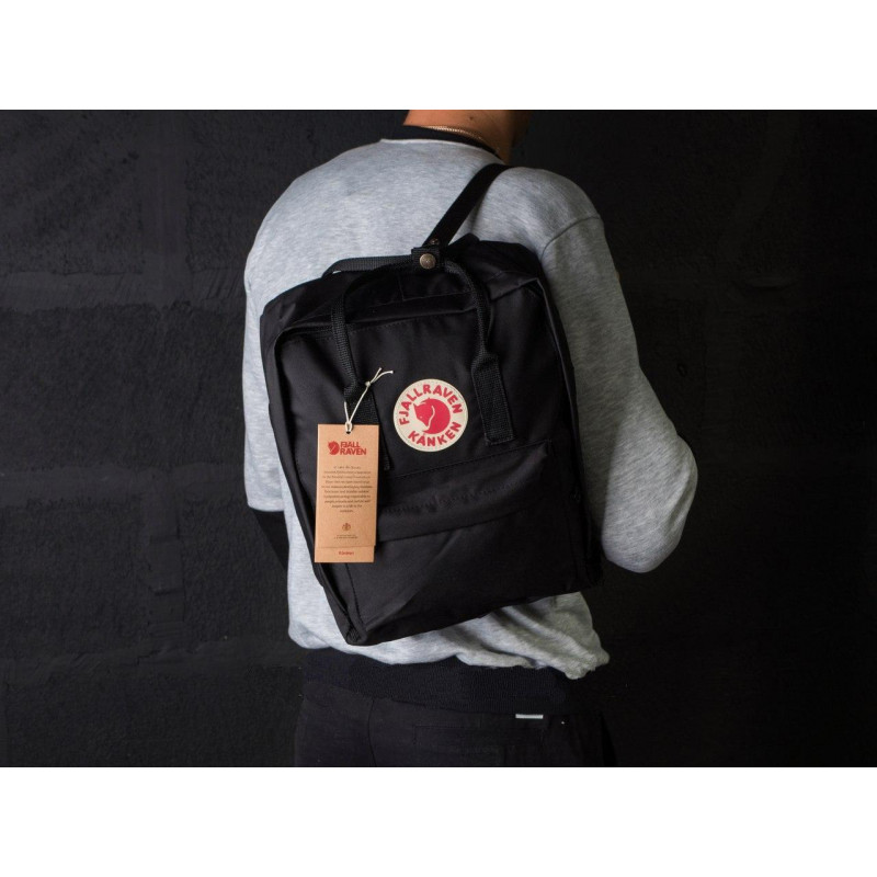 Шведский рюкзак Fjallraven Kanken™ Classic 16л, унисекс, разные цвета Черный фото - 2