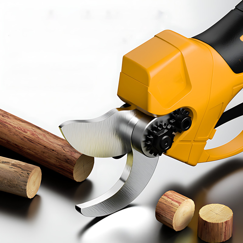 Аккумуляторный секатор для сада в кейсе, 2 АКБ Li-Ion, бесщеточный двигатель, диаметр реза до 40&ndash;45 мм, электрический садовый фото - 8