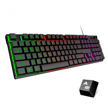 Ігрова механічна клавіатура з підсвічуванням ZYG-800 LED Backlight Keyboard