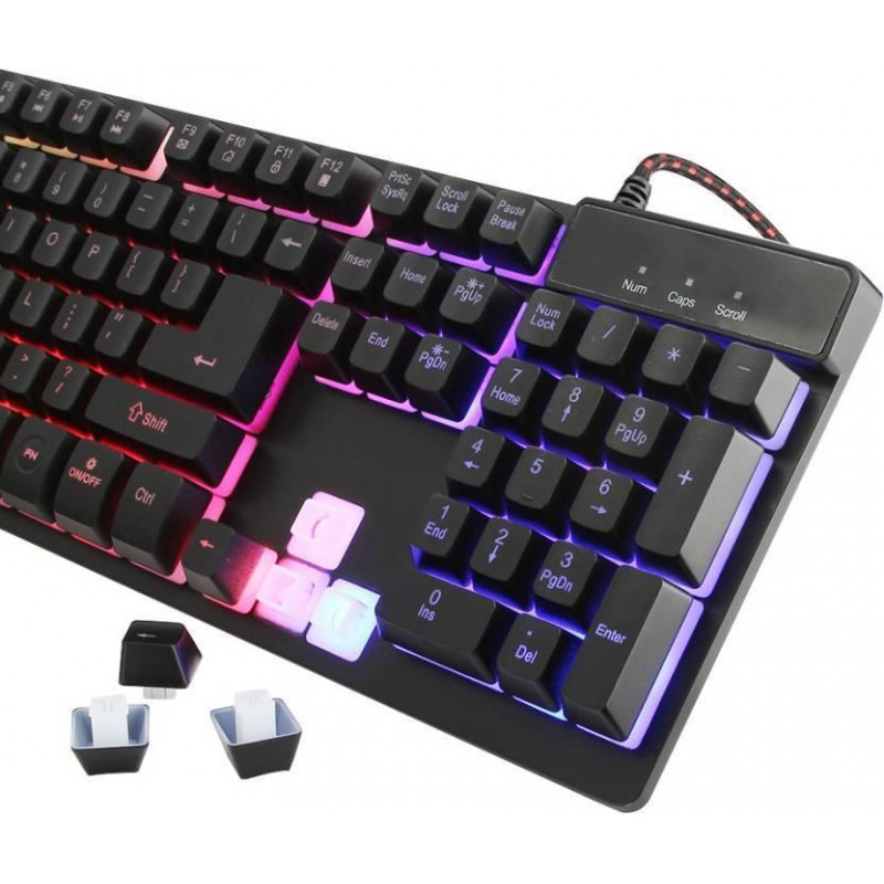 Игровая механическая клавиатура с подсветкой ZYG-800 LED Backlight Keyboard фото - 4