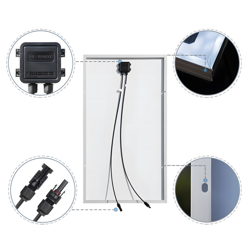 Сонячна панель UKC SA-280, 36V, 280 W 164*99*4 фото - 5