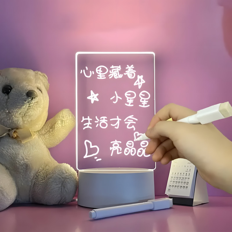 Светильник, ночник, доска для заметок 12,5 х 17,5 см, питание от USB, 3 оттенка подсветки LAMP 3D фото - 6