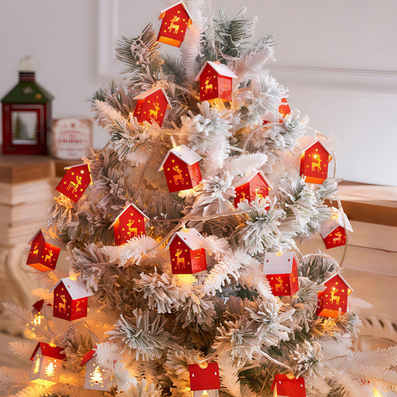 Праздничная гирлянда «Домики» MA755 декоративная, теплый белый свет, USB, 20 LED, 3 метра фото - 8