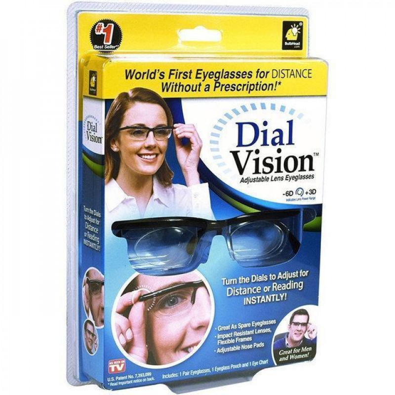 Очки для зрения с регулировкой линз Dial Vision универсальные / Регулируемые очки Диал Визион фото - 2