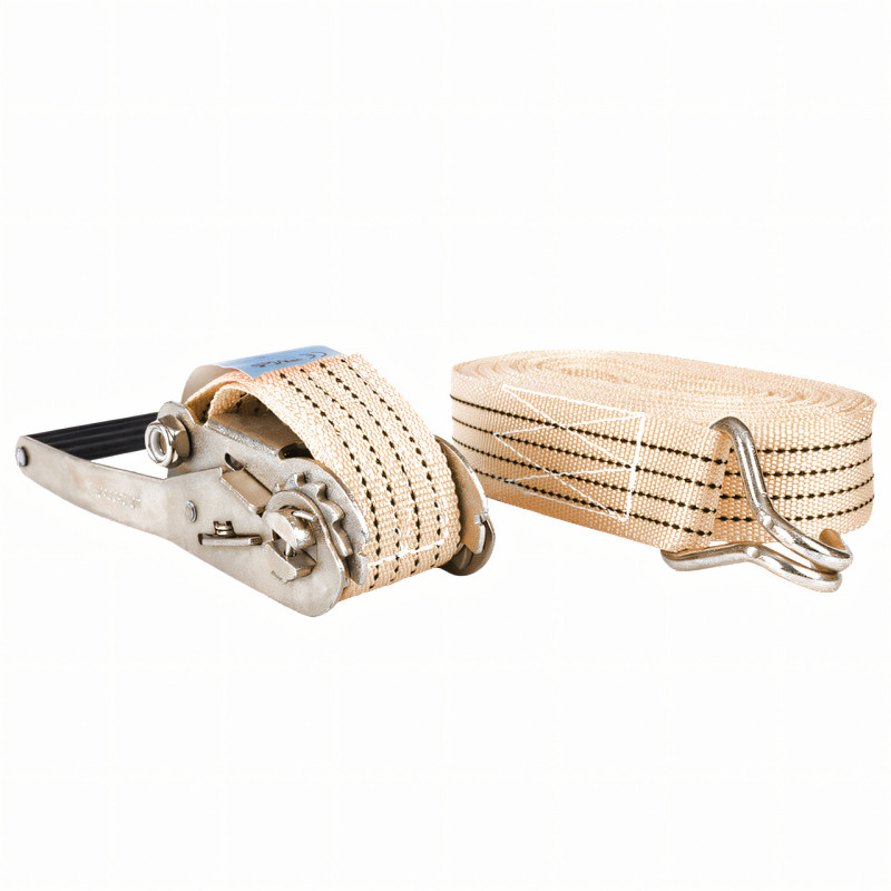 Страхувальний трос Safety rope, транспортна стрічка з натягувачем 2.1 м, трос для фіксації вантажу фото - 2