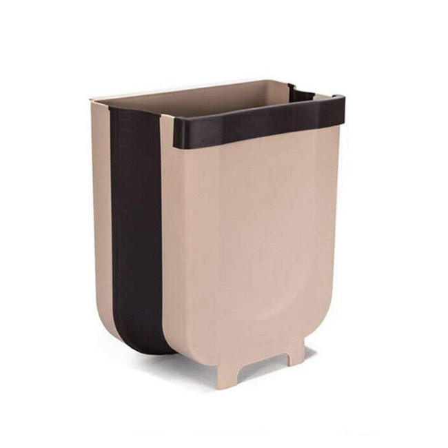 Складаний контейнер на двері Kitchen Wet garbage FLEXIBLE BIN, розкладний, колір бежевий