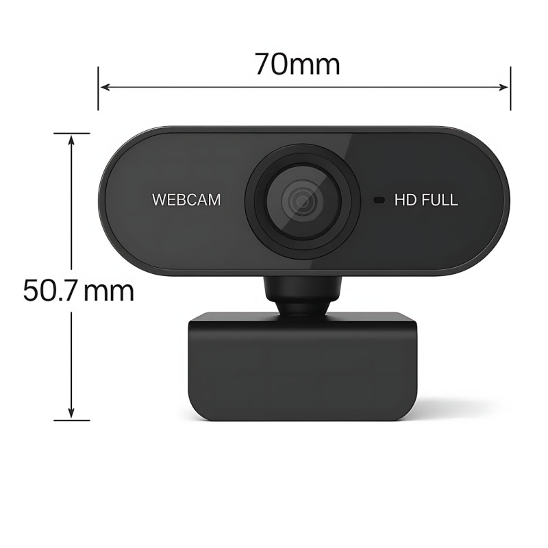 Вебкамера WEB Camera USB05 Full HD 1080p з мікрофоном, шумозаглушенням, USB 2.0/3.0, кут 90°, кабель 5 м, для ПК, ноутбука фото - 8