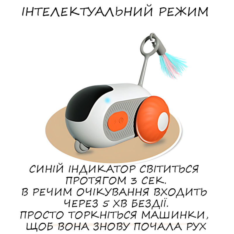 Інтерактивна іграшка для тварин ANDLY-625 з дистанційним та інтелектуальним керуванням, USB фото - 3