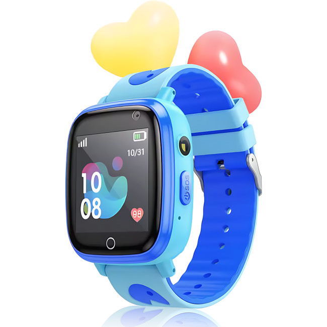 Дитячий смарт-годинник HOCO Y100, GPS-трекер, SIM-дзвінки з годинника, IPS 1.44|, сенсорний екран, 00 мА&middot;год, iOS/Android Блакитни