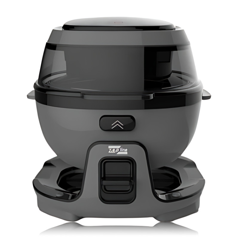 Smart-аерогриль Zepline ZP-140, аерофритюр 10 л, 4000 Вт, 18 програм, сенсорне керування, чорний Сірий фото - 2