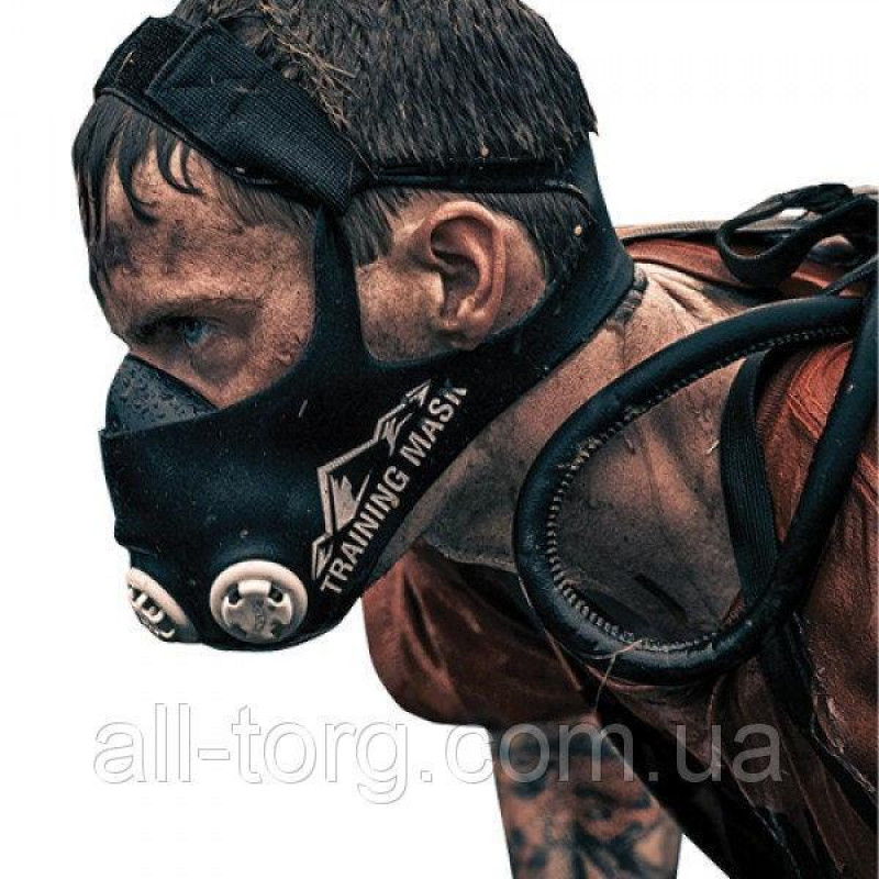 Тренировочная маска для дыхания ELEVATION TRAINING MASK 2.0 Crossfit, все размеры, черная фото - 6