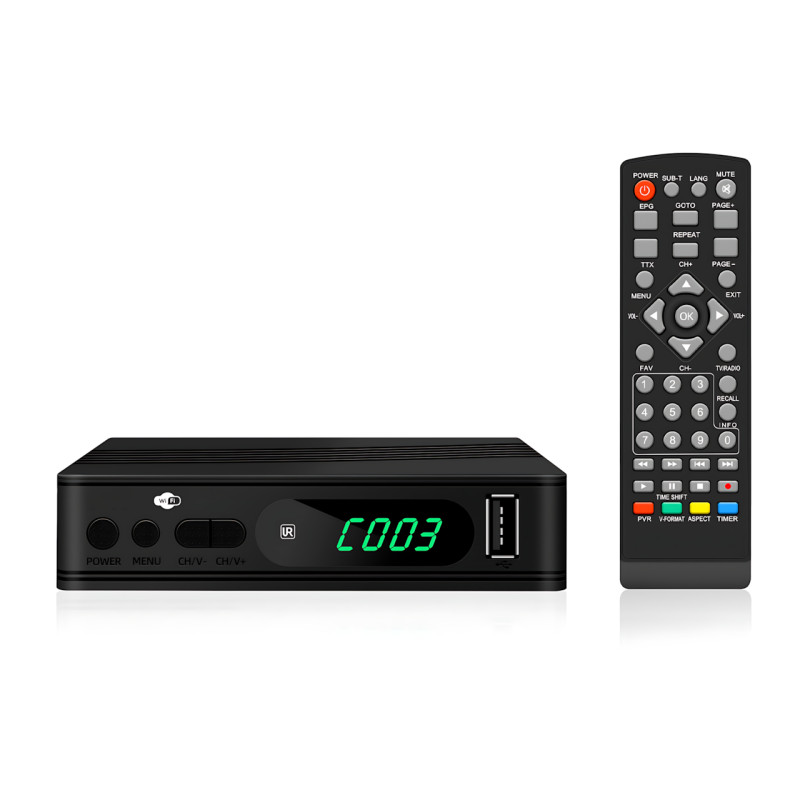 Тюнер DVB-T2 0967 з підтримкою wi-fi адаптера 5-12v (з екраном), приставка Т2 YouTube IPTV HDMI USB фото - 5