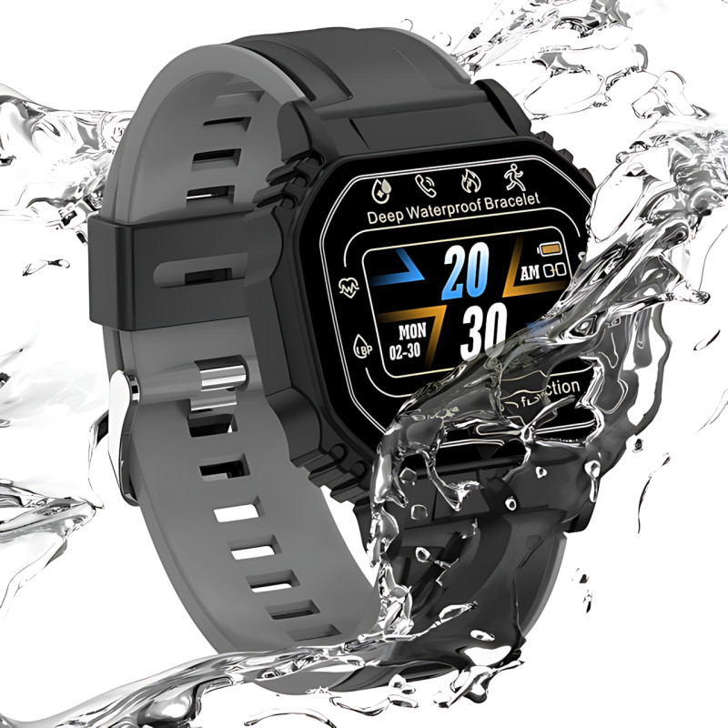 Смарт-годинник Smart Watch B3-2 з пульсометром, крокоміром і повідомленнями, екран 1.33| 320&times;240, Bluetooth 4.2, IP67, Android/iOS фото - 6