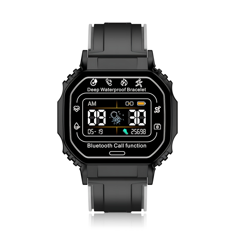 Смарт-годинник Smart Watch B3-2 з пульсометром, крокоміром і повідомленнями, екран 1.33| 320&times;240, Bluetooth 4.2, IP67, Android/iOS фото - 2