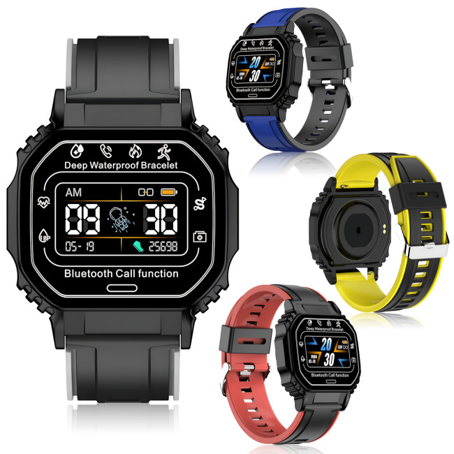 Смарт-годинник Smart Watch B3-2 з пульсометром, крокоміром і повідомленнями, екран 1.33| 320&times;240, Bluetooth 4.2, IP67, Android/iOS
