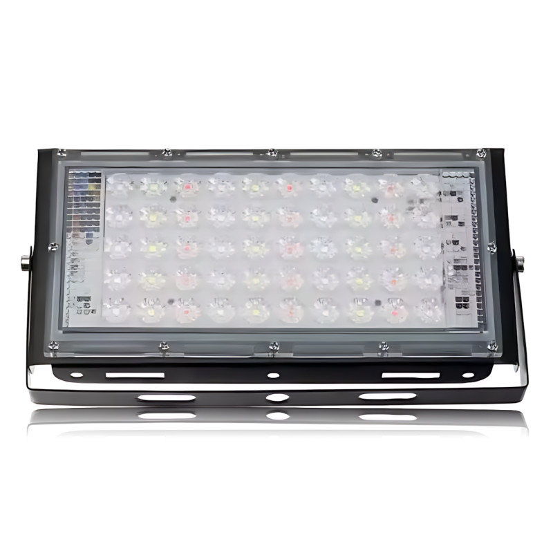 Прожектор LED LIGHT 220 V 50 W | 6500 K, IP65, холодний білий, 50 діодів, настінне кріплення, ручка та петля фото - 2