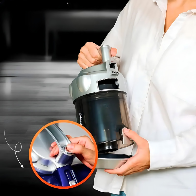 Пылесос без мешка Hoffmans HM-8801 – 1800 Вт, контейнер 3 л, HEPA-фильтр, 2 насадки, автосматывание шнура фото - 30