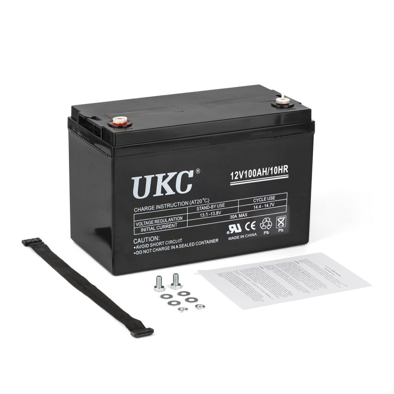 Акумулятор гелевий UKC 12V100AH/10HR, до 12 років експлуатації, з ємністю 100 А·год, 12 В фото - 5