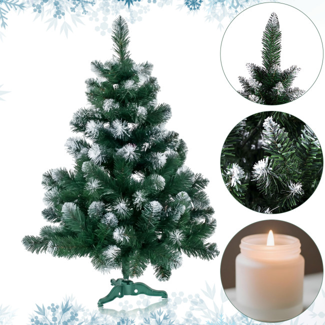 Елка искусственная &laquo;Королева&raquo; из огнестойкой экопленки ПВХ с белым кончиком, Украина &mdash; высоты от 0.35 до 4.0 м 0.75