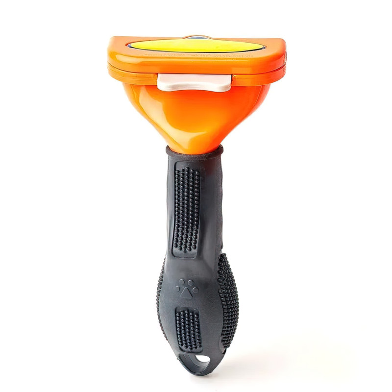 Фурмінатор для вичісування собак FURminator AD-23M1-M2 з кнопкою для чищення шерсті, розмір M, лезо 6.5 см фото - 2