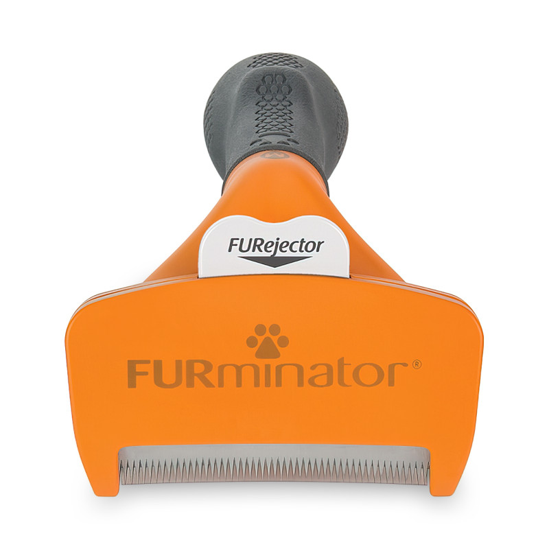 Фурмінатор для вичісування собак FURminator AD-23M1-M2 з кнопкою для чищення шерсті, розмір M, лезо 6.5 см фото - 6