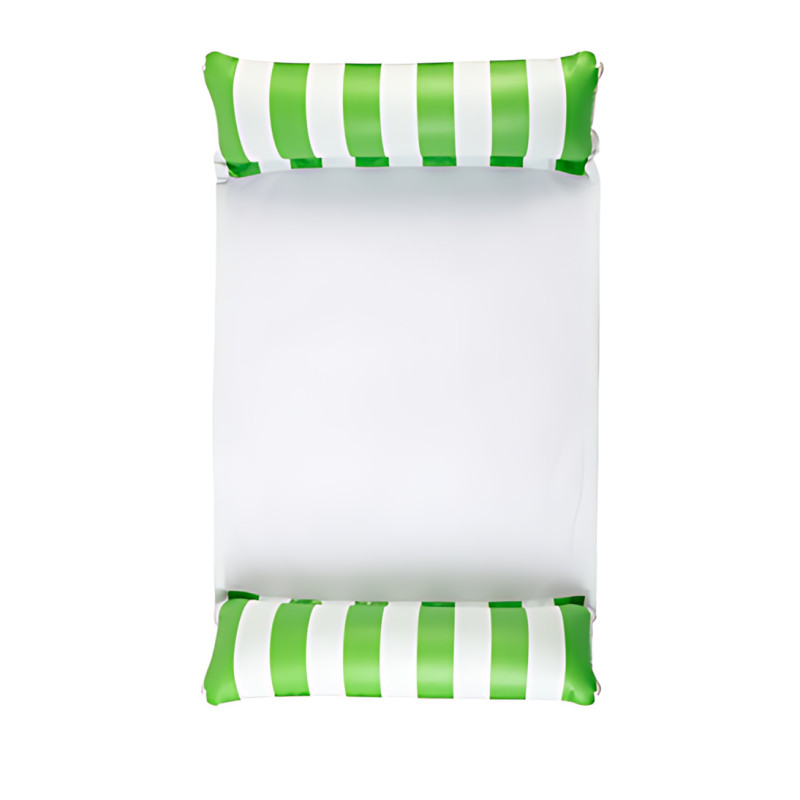 Надувной матрас-гамак для плавания Pool Loungers MA554 118×67 см, зелёно-белый, до 80 кг, сетка, ПВХ фото - 13