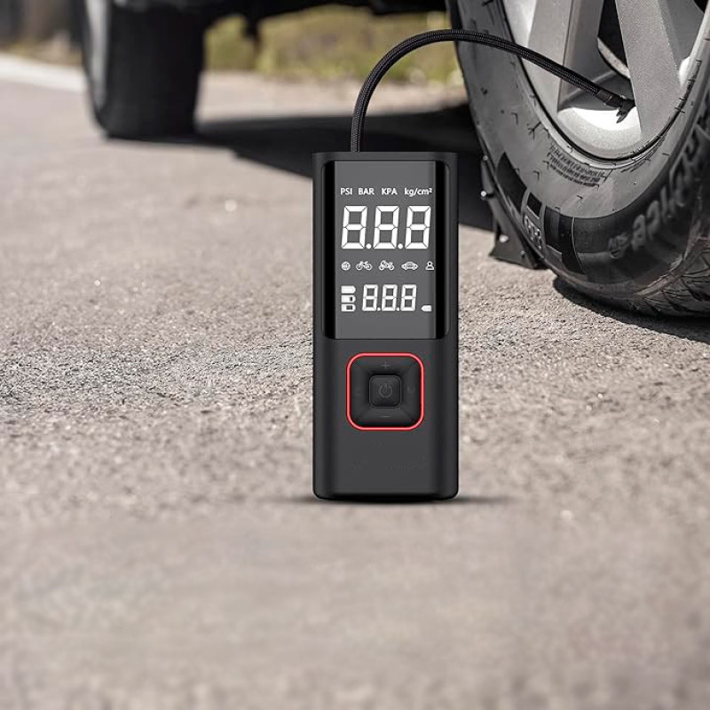 Компресор акумуляторний для Автомобілів і велосипедів до 8 bar Car Air Pump ATJ-6988 фото - 7