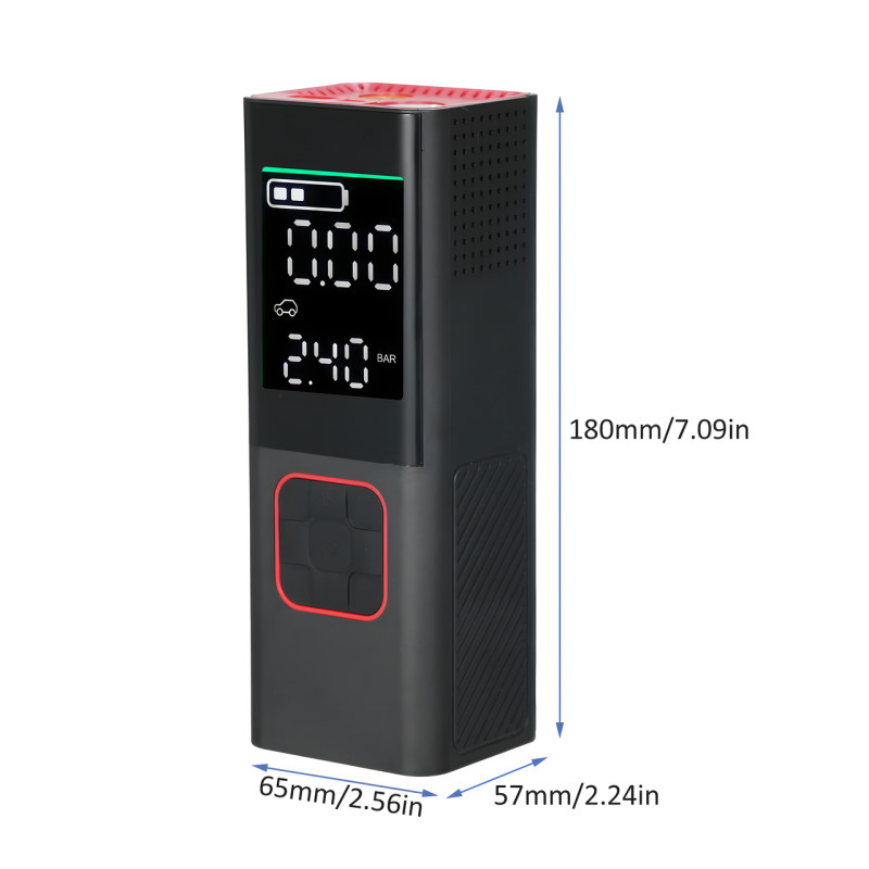 Компресор акумуляторний для Автомобілів і велосипедів до 8 bar Car Air Pump ATJ-6988 фото - 8