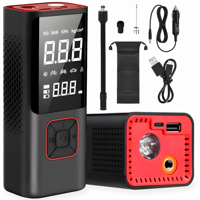 Компресор акумуляторний для Автомобілів і велосипедів до 8 bar Car Air Pump ATJ-6988