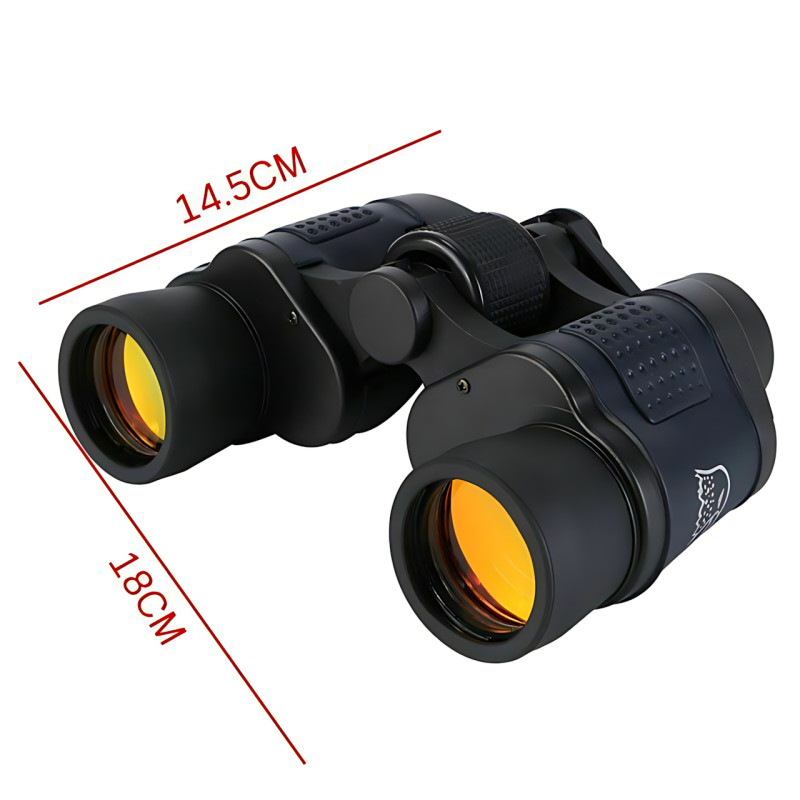Водостійкий універсальний бінокль Binoculars 60X60 для полювання і риболовлі, двотрубний бінокль у чохлі фото - 8
