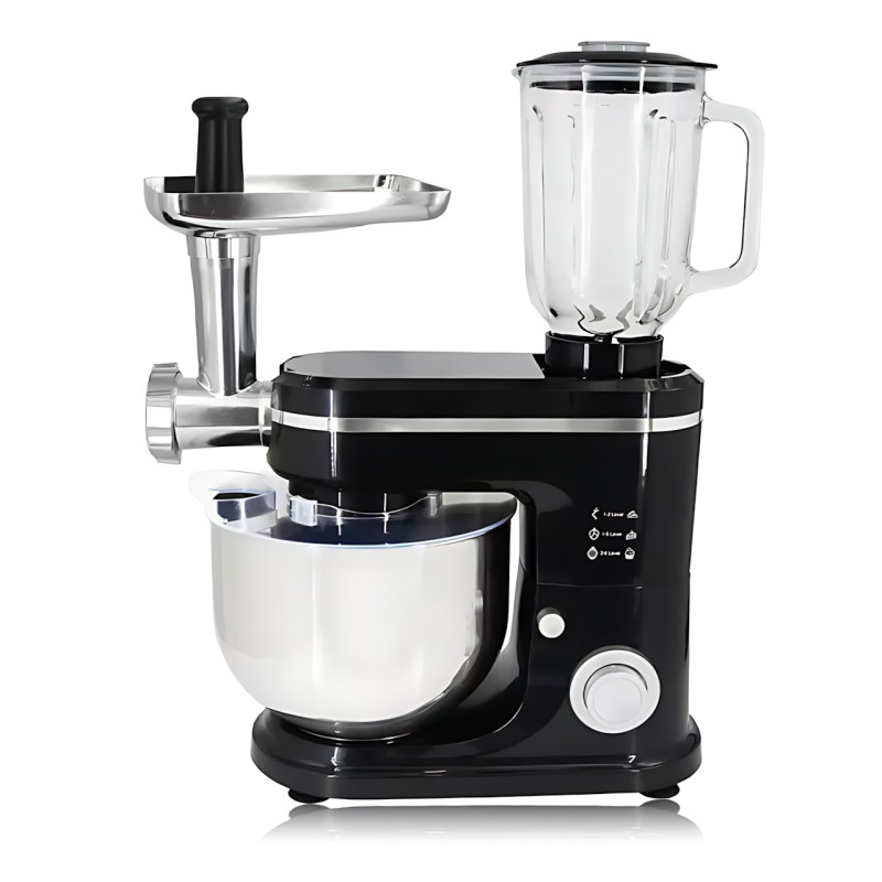 Кухонный комбайн Hoffmans HM-8085 3в1, 1600 Вт, чаша 8 л, блендер 2 л, мясорубка, тестомес, 5 скоростей фото - 2