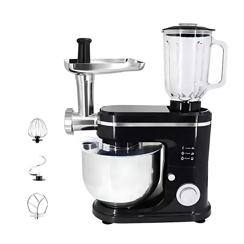 Кухонный комбайн Hoffmans HM-8085 3в1, 1600 Вт, чаша 8 л, блендер 2 л, мясорубка, тестомес, 5 скоростей фото - 6