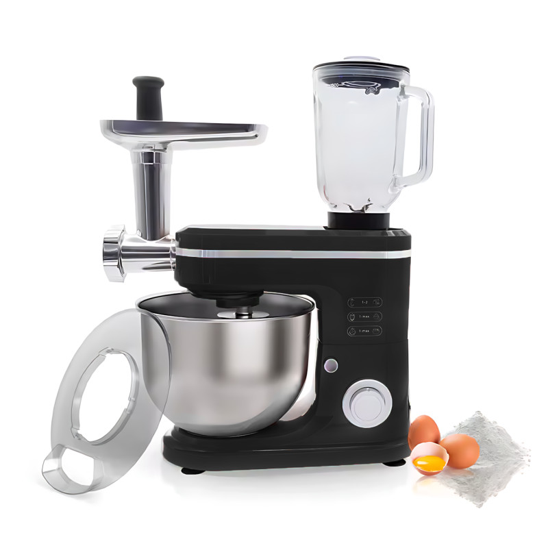 Кухонный комбайн Hoffmans HM-8085 3в1, 1600 Вт, чаша 8 л, блендер 2 л, мясорубка, тестомес, 5 скоростей фото - 4