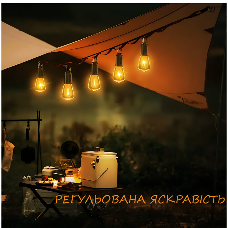 Лампочка с аккумулятором BL HK 169C, наружный перезаряжаемый светодиодный вольфрамовый светильник, type c фото - 7