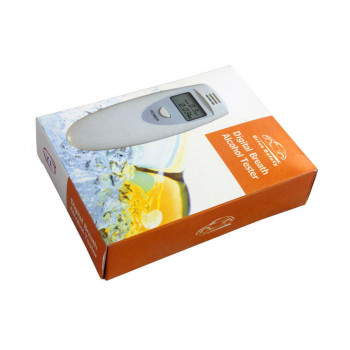 Карманный цифровой Alcohol Tester алкотестер с LCD Digital Breath, Белый