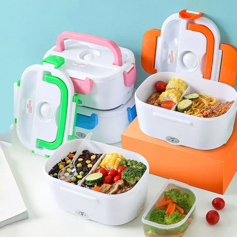 Ланч-бокс автомобильный Electric LunchBox с подогревом еды за 5 минут, 40 Вт, 1 литр, от прикуривателя 12 В фото - 6