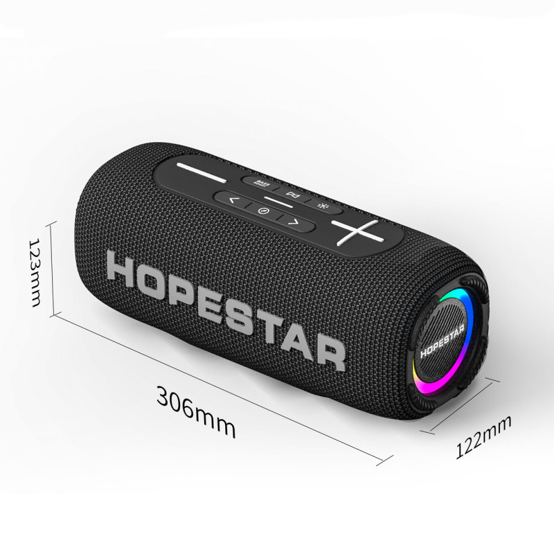 Портативная беспроводная колонка Hopestar P32max, 55w, 8800 mAh, Защита от влаги Ipx 7 Красный фото - 7