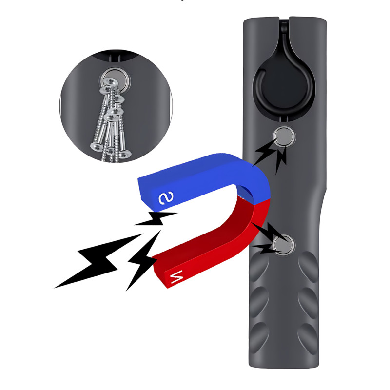 Ліхтарик світлодіодний TORCH ZJ-1258 з магнітом і гаком, 1000 лм, COB LED, USB-зарядка, 5 режимів, вбудований акумулятор, чорний фото - 5