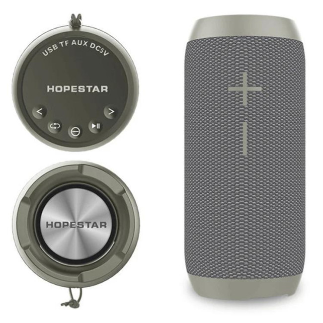 Портативная Bluetooth-колонка Hopestar P7, 10w, 2000 mAh, влагозащищенная Серый