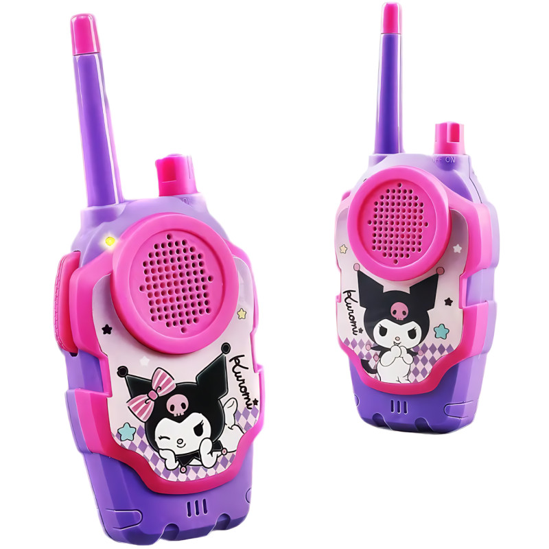 Комплект детских раций Kawaii Sanrio, игрушечный набор беспроводных раций для общения до 300 м, с фонариком фото - 2