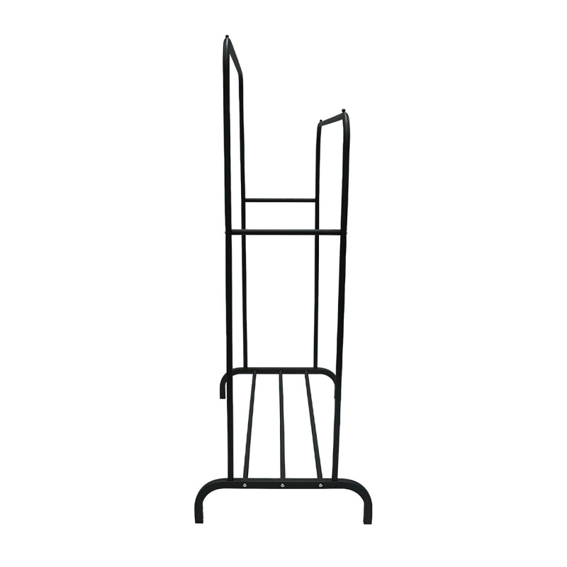 Двойная стойка вешалка Double floor Hanger для одежды с полкой для обуви, 145х110 см, до 30 кг фото - 5