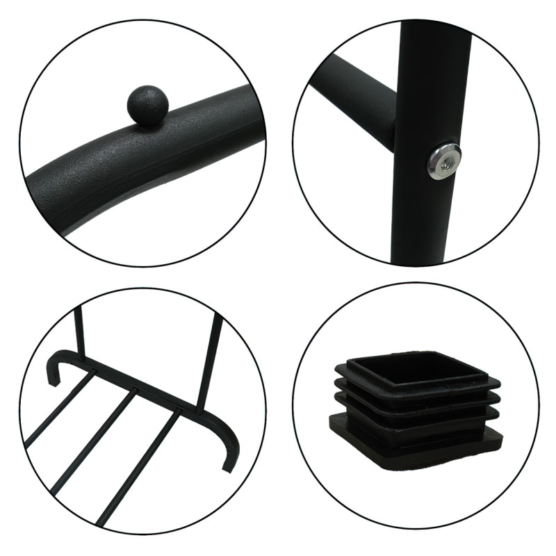 Двойная стойка вешалка Double floor Hanger для одежды с полкой для обуви, 145х110 см, до 30 кг фото - 7