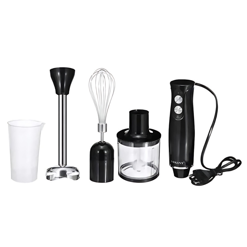 Погружной блендер Sokany SK-1710-4 4 в 1, 500 Вт, 2 скорости, насадки: венчик, измельчитель, стакан фото - 9